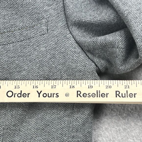 Angelo Litrico Sport Coat Mens Large Heather Gray Cotton Blend 2 Button Office - Picture 8 of 15